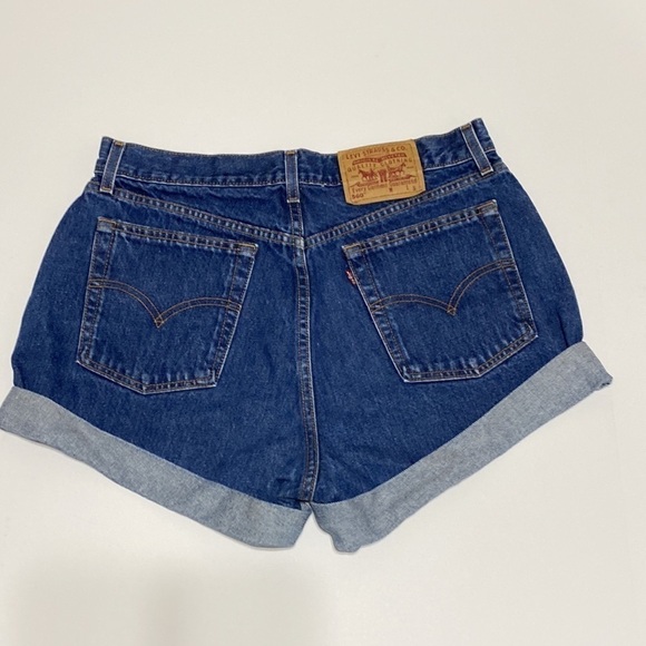 Levi’s 560 Loose Fit Straight Leg Shorts Size 12 - Picture 2 of 5